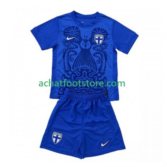 Maillot Finlande Extérieur Tenue pour Enfant 2025 Manche Courte