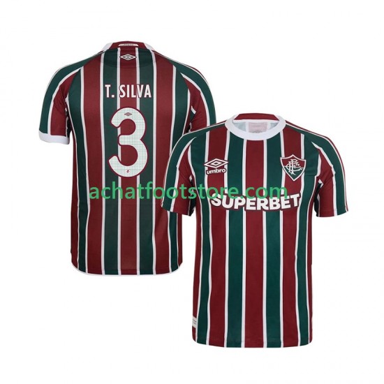 Maillot Fluminense Thiago Silva 3 Domicile Tenue pour Homme 2025-2026 Manche Courte