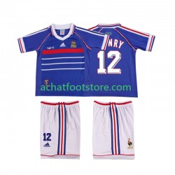 Maillot France Henry 12 Rétro Domicile Tenue pour Enfant 1988 Manche Courte Maillot France Henry 12 Rétro Domicile Tenue pour Enfant 1988 Manche Courte