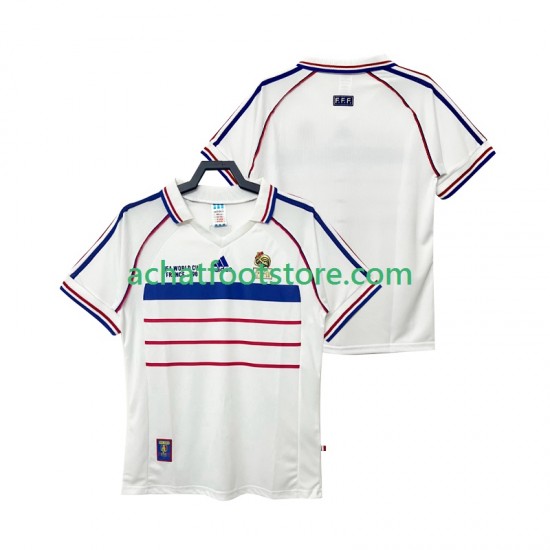 Maillot France Rétro Extérieur Tenue pour Homme 1988 Manche Courte
