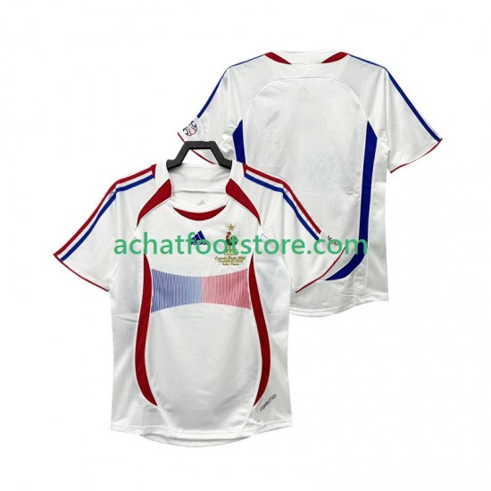 Maillot France Rétro Extérieur Tenue pour Homme 2006 Manche Courte