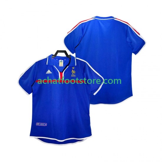 Maillot France Rétro Domicile Tenue pour Homme 2022 Manche Courte