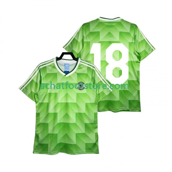 Maillot Allemagne 18 Rétro Extérieur Tenue pour Homme 1990 Manche Courte