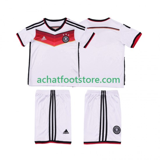 Maillot Allemagne Rétro Domicile Tenue pour Enfant 2014 Manche Courte