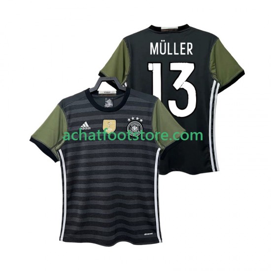Maillot Allemagne MULLER 13 Rétro Extérieur Tenue pour Homme 2016 Manche Courte