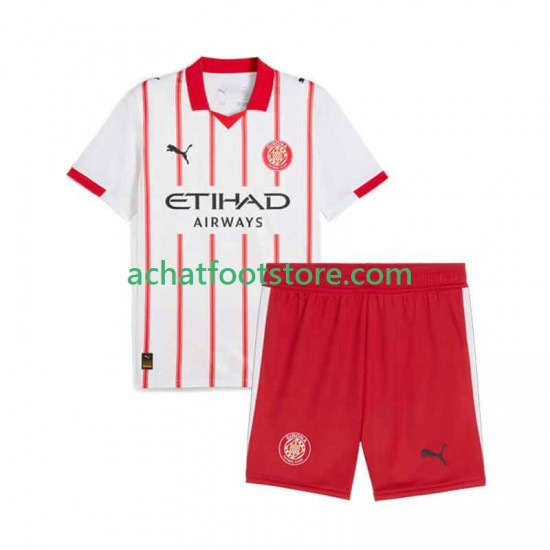 Maillot Girona Domicile Tenue pour Enfant 2025-2026 Manche Courte