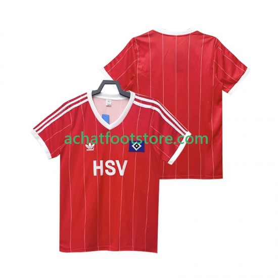 Maillot Hamburger SV Rétro Extérieur Tenue pour Homme 1983 1984 Manche Courte