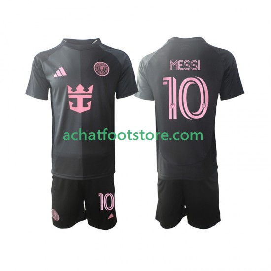 Maillot InterMiami Lionel Messi 10 Extérieur Tenue pour Enfant 2025 Manche Courte