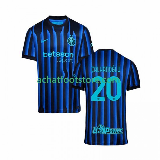 Maillot Inter Milan Hakan Calhanoglu 20 Domicile Tenue pour Homme 2025-2026 Manche Courte