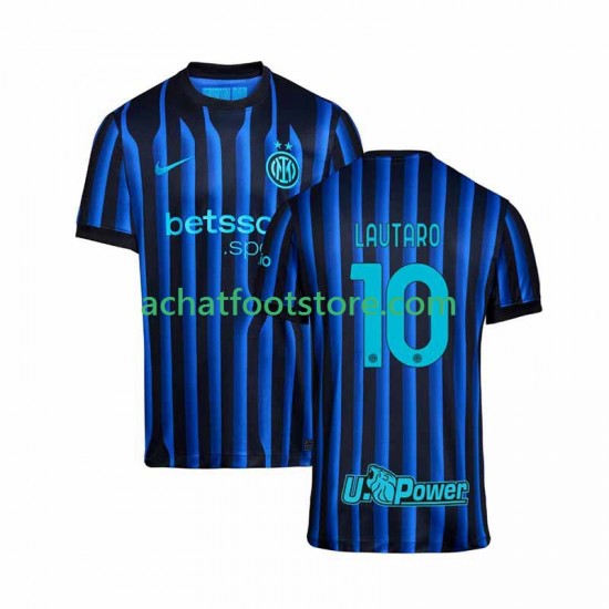 Maillot Inter Milan Lautaro Martinez 10 Domicile Tenue pour Homme 2025-2026 Manche Courte