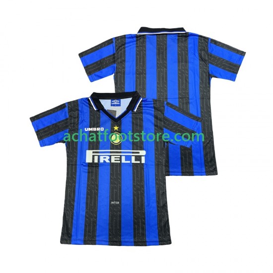Maillot Inter Milan Rétro Domicile Tenue pour Homme 2004 1988 Manche Courte