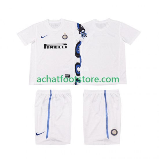 Maillot Inter Milan Rétro Extérieur Tenue pour Enfant 2010 2011 Manche Courte