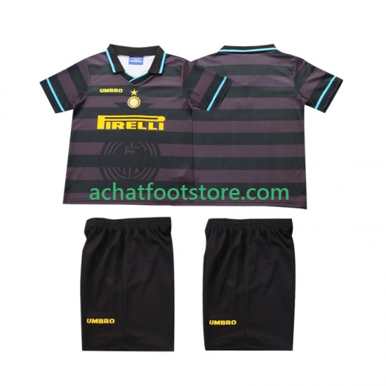 Maillot Inter Milan Rétro 3ème Tenue pour Enfant 2004 1988 Manche Courte