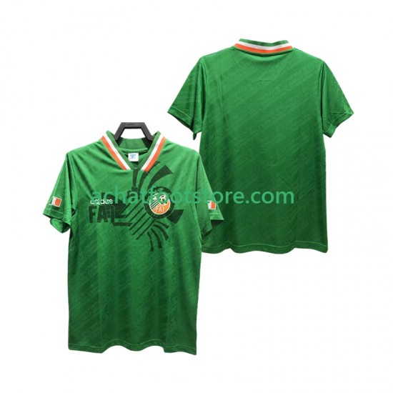 Maillot Irlande Rétro Domicile Tenue pour Homme 1994 Manche Courte