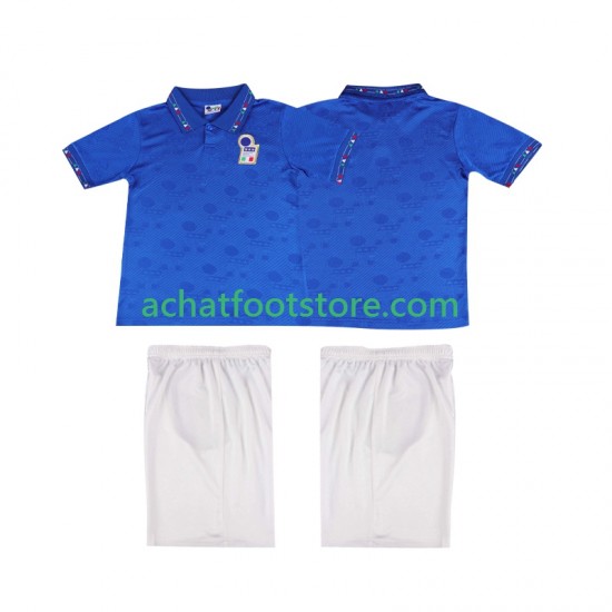 Maillot Italie Rétro Domicile Tenue pour Enfant 1994 Manche Courte