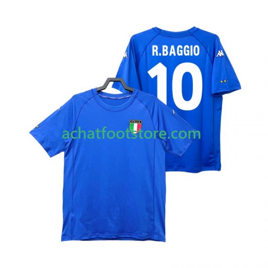 Maillot Italie Roberto Baggio 10 Rétro Domicile Tenue pour Homme 2022 Manche Courte
