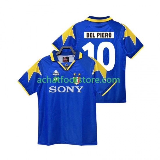 Maillot Juventus DEL PIERO 10 Rétro Extérieur Tenue pour Homme 1995 1996 Manche Courte