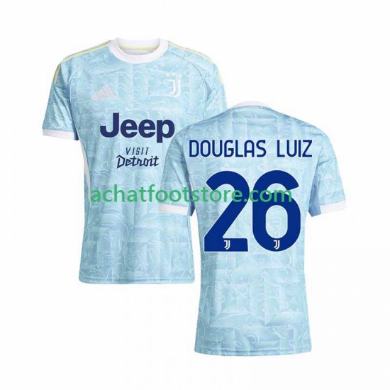 Maillot Juventus Douglas Luiz 26 Extérieur Tenue pour Homme 2025-2026 Manche Courte