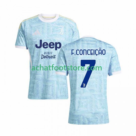 Maillot Juventus Francisco Conceicao 7 Extérieur Tenue pour Homme 2025-2026 Manche Courte