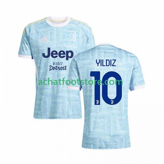 Maillot Juventus Kenan Yildiz 10 Extérieur Tenue pour Homme 2025-2026 Manche Courte
