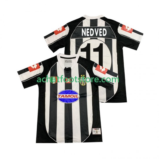 Maillot Juventus NEDVED 11 Rétro Domicile Tenue pour Homme 2010 2008 Manche Courte