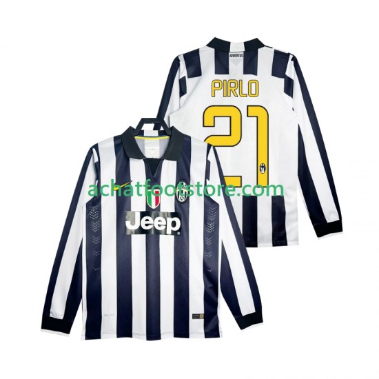 Maillot Juventus Pirlo 21 Rétro Domicile Tenue pour Homme 2014 2015 Manche Longue