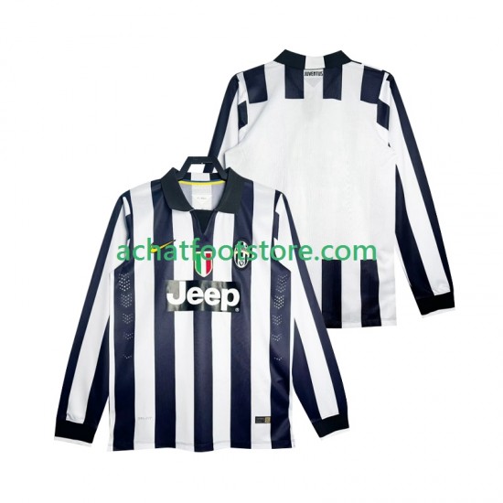 Maillot Juventus Rétro Domicile Tenue pour Homme 2014 2015 Manche Longue