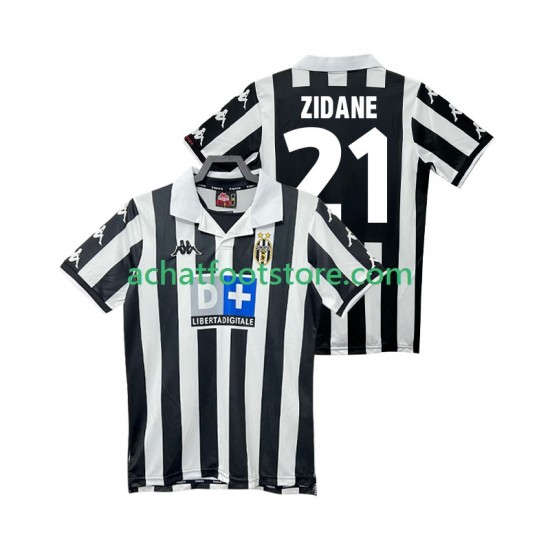 Maillot Juventus ZIDANE 21 Rétro Domicile Tenue pour Homme 2002 2022 Manche Courte