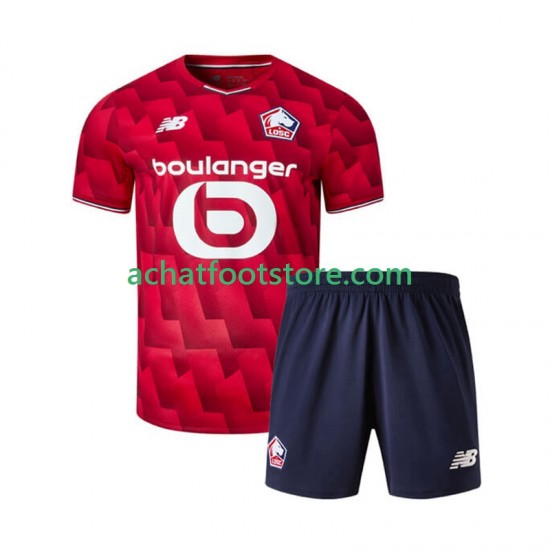 Maillot OSC Lille Domicile Tenue pour Enfant 2025-2026 Manche Courte