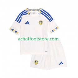 Maillot Leeds United Domicile Tenue pour Enfant 2025-2026 Manche Courte