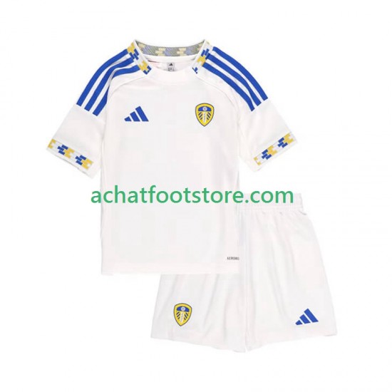Maillot Leeds United Domicile Tenue pour Enfant 2025-2026 Manche Courte