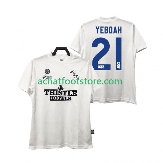 Maillot Leeds United YEBOAH 21 Rétro Domicile Tenue pour Homme 1995 1996 Manche Courte