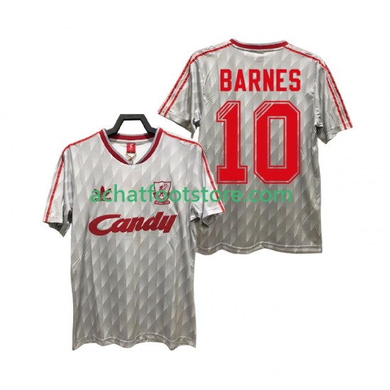 Maillot Liverpool BARNES 10 Rétro Extérieur Tenue pour Homme 1989 1991 Manche Courte