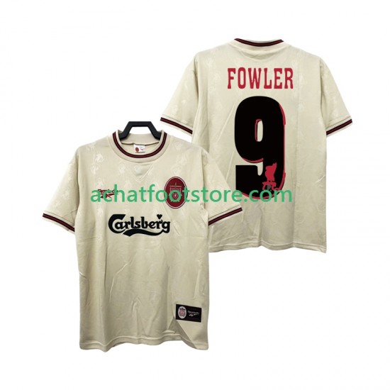 Maillot Liverpool FOWLER 9 Rétro Extérieur Tenue pour Homme 1996 2004 Manche Courte