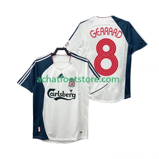 Maillot Liverpool GERRARD 8 Rétro Extérieur Tenue pour Homme 2006 2008 Manche Courte