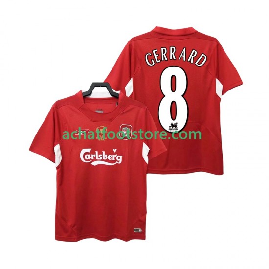 Maillot Liverpool GERRARD 8 Rétro Domicile Tenue pour Homme 1999 1998 Manche Courte