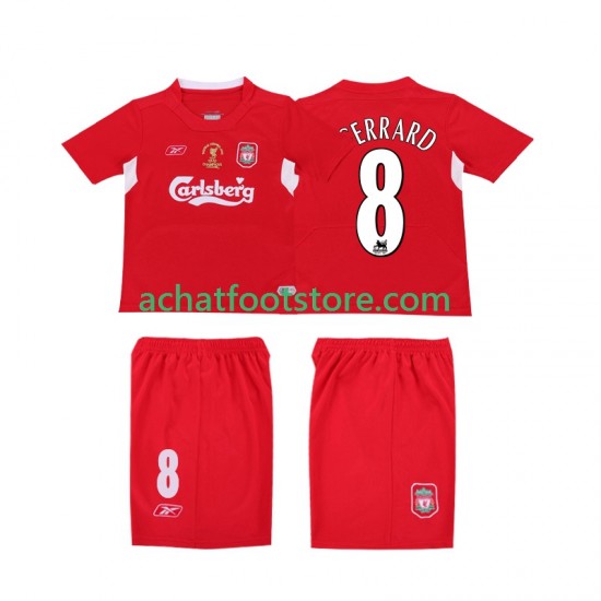 Maillot Liverpool GERRARD 8 LWP Rétro Domicile Tenue pour Homme 1999 1998 Manche Courte