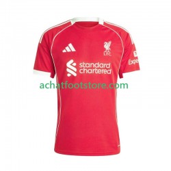 Maillot Liverpool Domicile Tenue pour Homme 2025-2026 Manche Courte