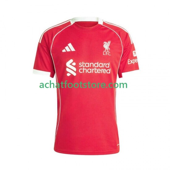 Maillot Liverpool Domicile Tenue pour Homme 2025-2026 Manche Courte