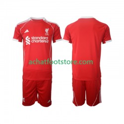 Maillot Liverpool Domicile Tenue pour Enfant 2025-2026 Manche Courte