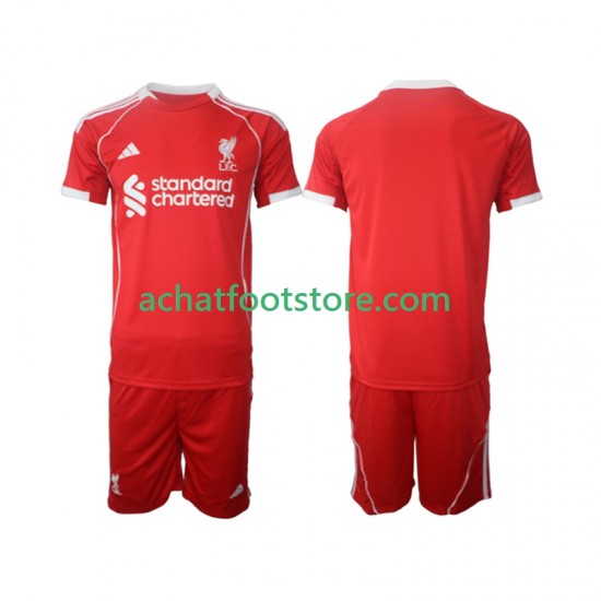 Maillot Liverpool Domicile Tenue pour Enfant 2025-2026 Manche Courte