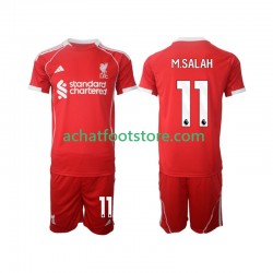 Maillot Liverpool Mohamed Salah 11 Domicile Tenue pour Enfant 2025-2026 Manche Courte