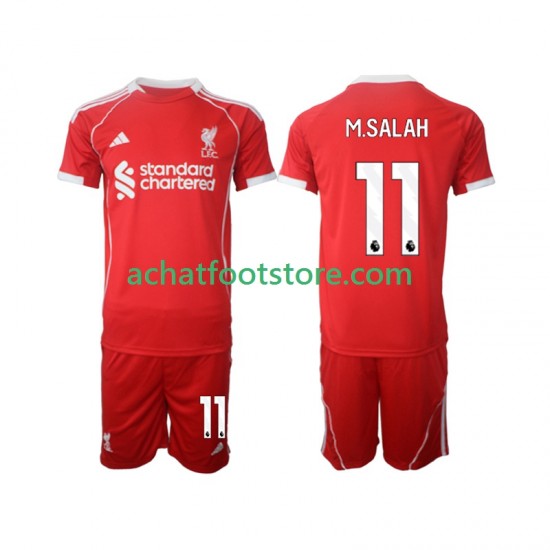 Maillot Liverpool Mohamed Salah 11 Domicile Tenue pour Enfant 2025-2026 Manche Courte