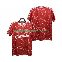 Maillot Liverpool Rétro Domicile Tenue pour Homme 1989 1991 Manche Courte