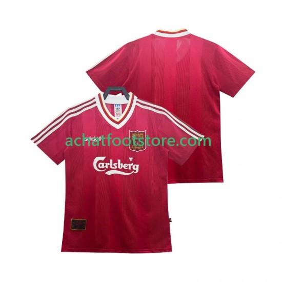 Maillot Liverpool Rétro Domicile Tenue pour Homme 1995 1996 Manche Courte