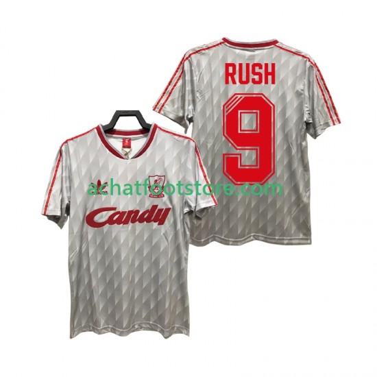 Maillot Liverpool Rush 9 Rétro Extérieur Tenue pour Homme 1989 1991 Manche Courte