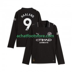 Maillot Manchester City Erling Haaland 9 Extérieur Tenue pour Homme 2025-2026 Manche Longue