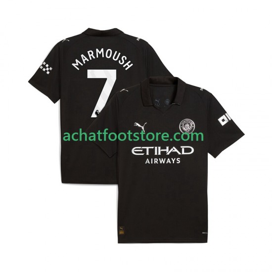 Maillot Manchester City Omar Marmoush 7 Extérieur Tenue pour Homme 2025-2026 Manche Courte