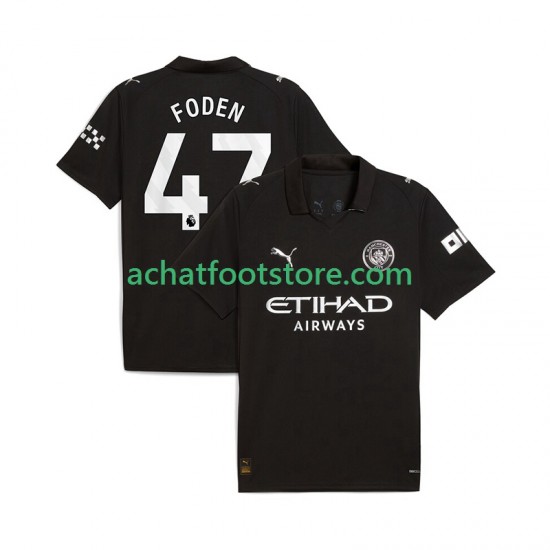 Maillot Manchester City Phil Foden 47 Extérieur Tenue pour Homme 2025-2026 Manche Courte