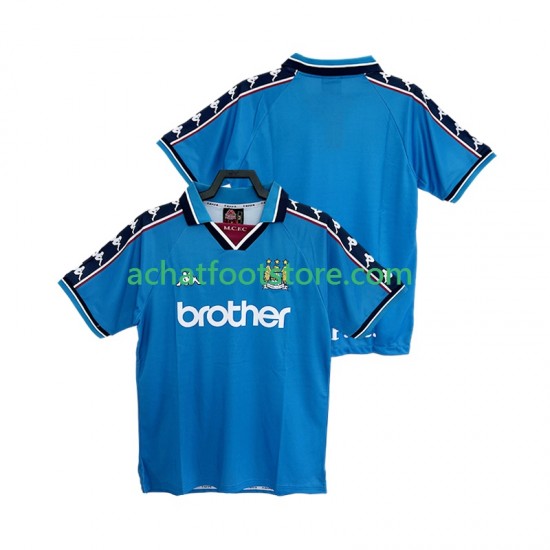 Maillot Manchester City Rétro Domicile Tenue pour Homme 2004 1988 Manche Courte